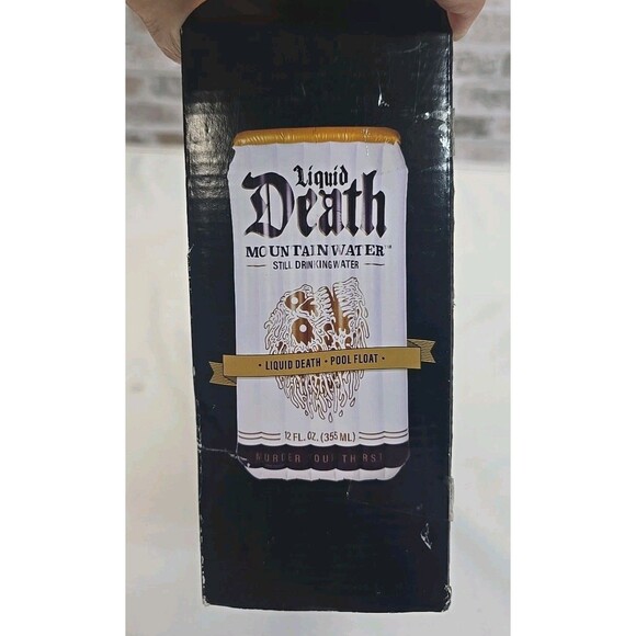 Liquid Death 6’ Pool Float: Adult Novelty Water Inflatables Quench Your Thirst - Picture 4 of 9